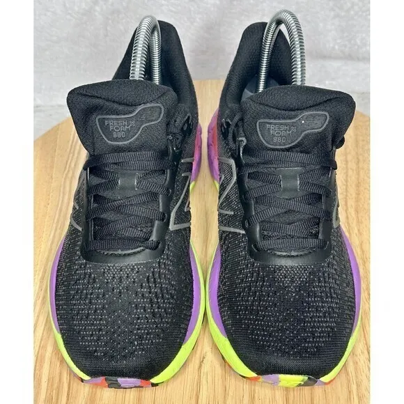 New Balance 880 v12 Fresh Foam X 'Black Green‎ Purple' Running Shoes Size 6