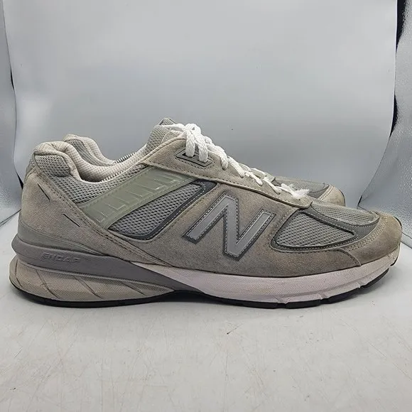New Balance 990v5 Mens 14 2A Sneaker Shoes Made In USA Grey Comfort M990GL5