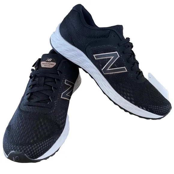 NEW BALANCE Arishi Running Shoes Fresh Foam Midsole Black Mesh Women 8 NWT