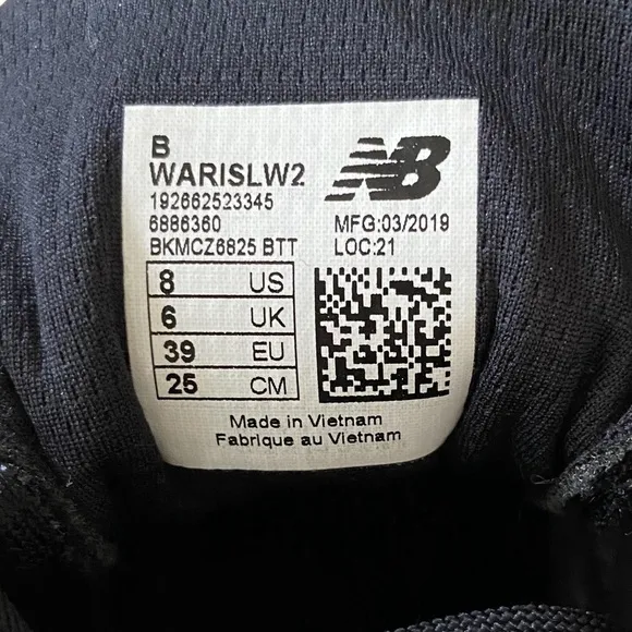 NEW BALANCE Arishi Running Shoes Fresh Foam Midsole Black Mesh Women 8 NWT
