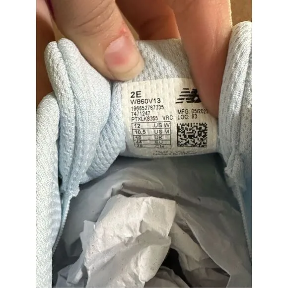 New Balance Fresh Foam 860v13 Ice Blue Running Shoes Sneakers 2E