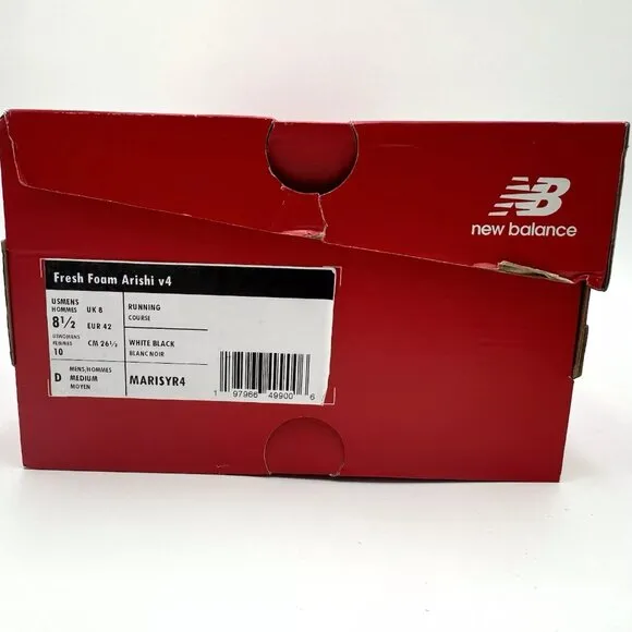 New Balance Fresh Foam Arishi v4 Running Shoes Men's Size 8.5 / Women's 10 White