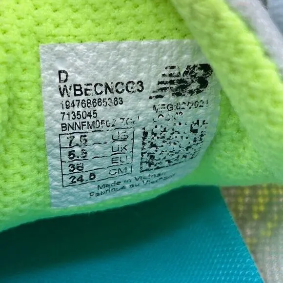 New Balance Fresh Foam Beacon v2 Women's‎ Size 7.5 Gray Running Shoes WBECNCG3