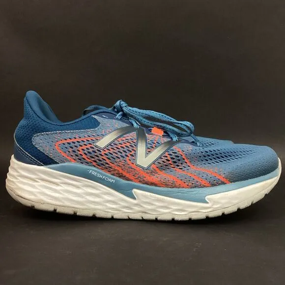 New Balance Fresh Foam Evare V1 -Men's Sz 8.5-Blue/Orange Running Shoes MVARECB1