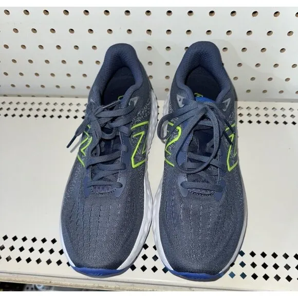 New Balance Fresh Foam Evoz v2 Mens Athletic Running Shoes Size 9 Blue Gray