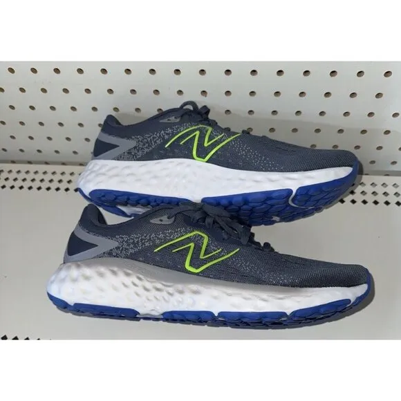 New Balance Fresh Foam Evoz v2 Mens Athletic Running Shoes Size 9 Blue Gray