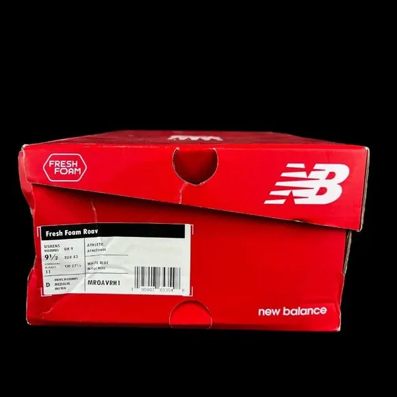 New Balance Fresh Foam Roav V1 White Eclipse Shoes MROAVRH1 Men's Size 9.5 D