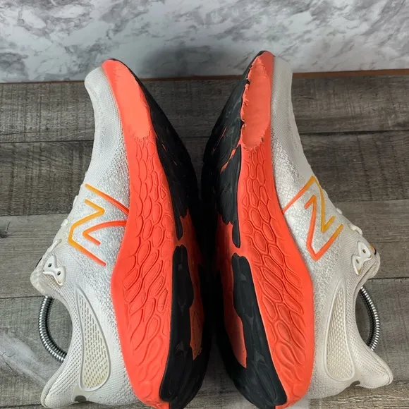 New Balance Fresh Foam X 1080 V12 Mens White Orange Running Shoes Sz 11D