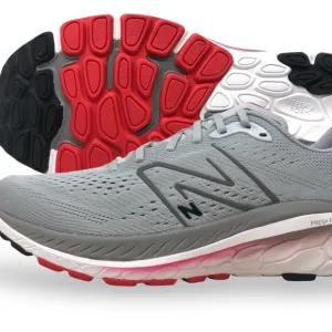 New Balance Fresh Foam X 860v13 Mens Running Shoes Grey/Red M860S13 (NEW)