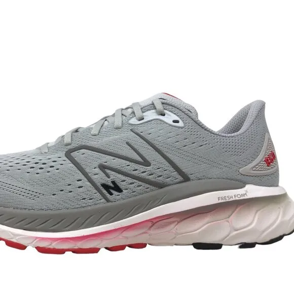 New Balance Fresh Foam X 860v13 Mens Running Shoes Grey/Red M860S13 (NEW)