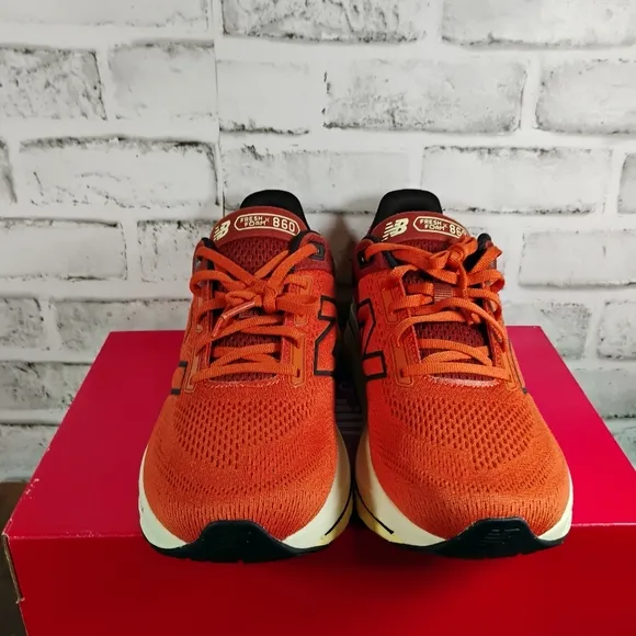 New Balance, Fresh Foam X 860v14 Running Shoes  M860I14 Orange/Brown Men's 9.5 D