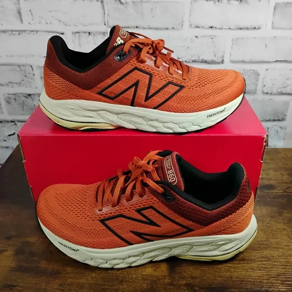 New Balance, Fresh Foam X 860v14 Running Shoes  M860I14 Orange/Brown Men's 9.5 D