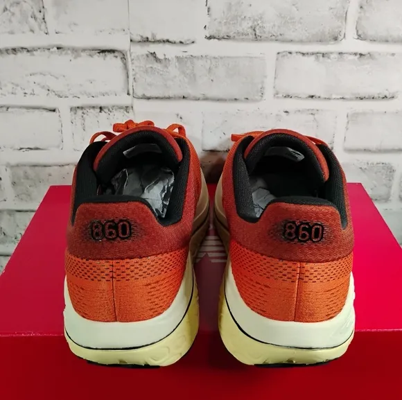 New Balance, Fresh Foam X 860v14 Running Shoes  M860I14 Orange/Brown Men's 9.5 D