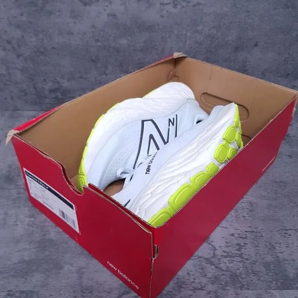NEW BALANCE Fresh Foam X More v4 Running Shoes Womens 10 Ice Blue Volt
