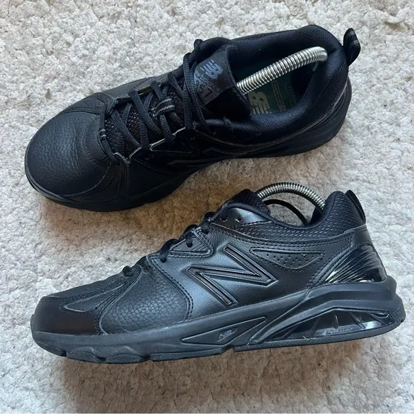 New Balance MEN'S 857v2 All Black Lace Up Trainer Sneakers Size 8