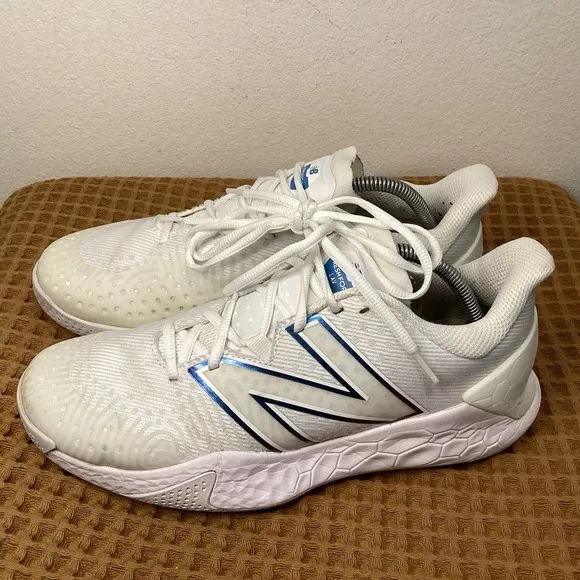 New Balance Mens Fresh Foam X Lav V2 Tennis Pickleball Shoes Sz 9 White Sneakers