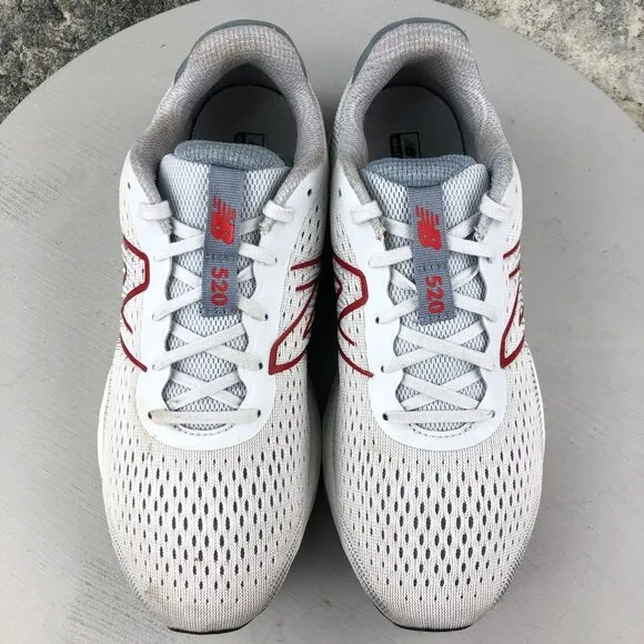 New Balance Men's Size 8.5 4E Extra Wide 520 LR8 Grey Lace-Up Running Sneakers