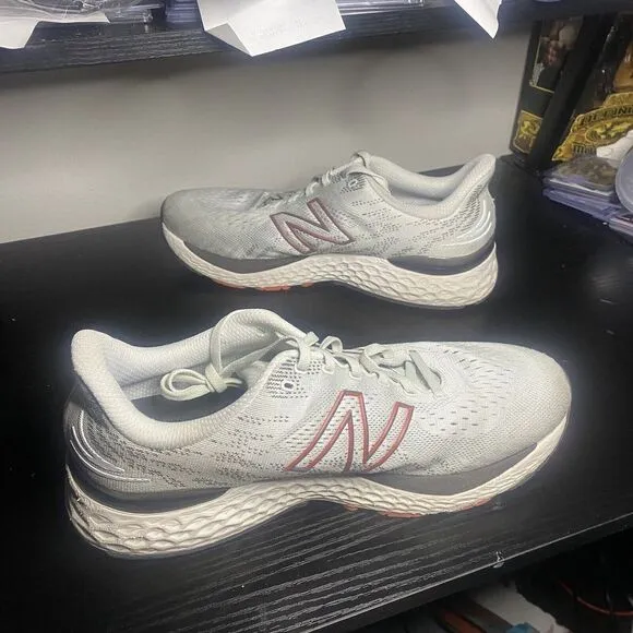 New Balance Running Shoes Mens 11.5 EE Fresh Foam 880V11 M880A11 Gray Red