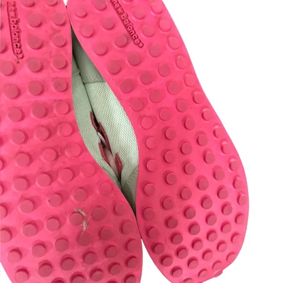 New Balance Sea-foam Green And Flamingo Pink Tennis Shoes