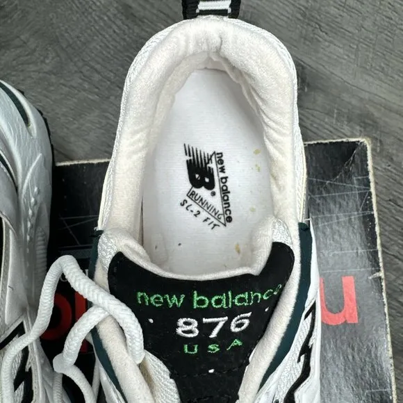 New‎ Balance Shoes 876 WG Mens 8.5 White Athletic Sneakers Leather Running NIB