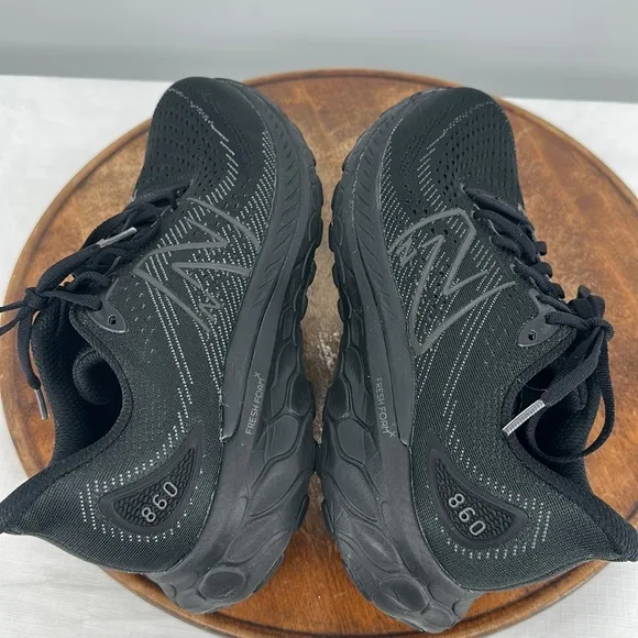 New Balance Shoes Mens 9 Wm 10.5 B Fresh Foam X 860 Black Running Sneakers Black