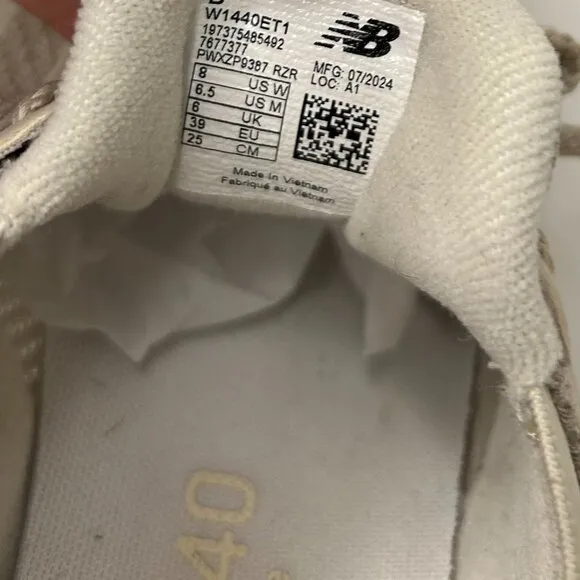 New Balance Womens Fresh Foam X 1440 Tan Running Shoes Size 8 (7787559)
