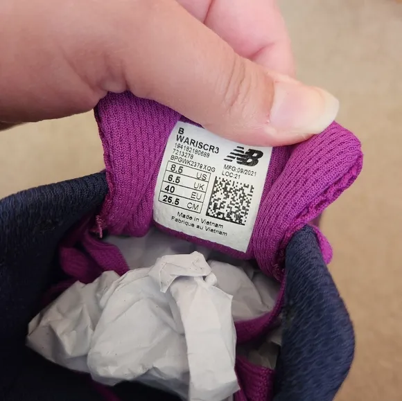 New Balance Womens Running Shoes Sneakers 8.5B Fresh Foam Arishi Purple Navy NIB