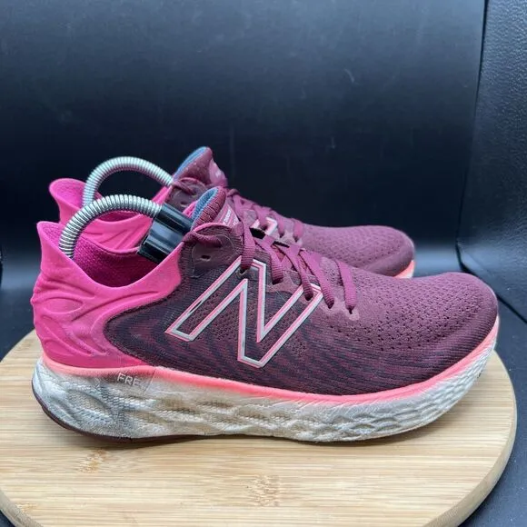 New Balance Women's Size 9.5 Fresh Foam 1080G Garnet/Pink Glo Shoes Sneakers