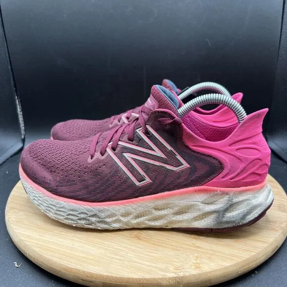 New Balance Women's Size 9.5 Fresh Foam 1080G Garnet/Pink Glo Shoes Sneakers