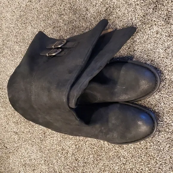 NEW Born knee length block heels shoes boots