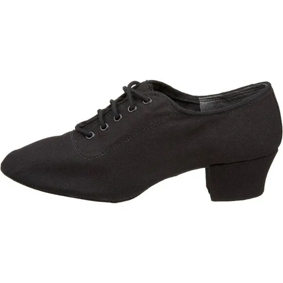 NEW Capezio Womens Practice 1.25&quot; Cuban Heel Ballroom Shoe (Black) – Size 8.5M