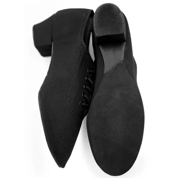 NEW Capezio Womens Practice 1.25&quot; Cuban Heel Ballroom Shoe (Black) – Size 8.5M
