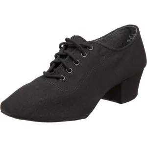 NEW Capezio Womens Practice 1.25&quot; Cuban Heel Ballroom Shoe (Black) – Size 8.5M