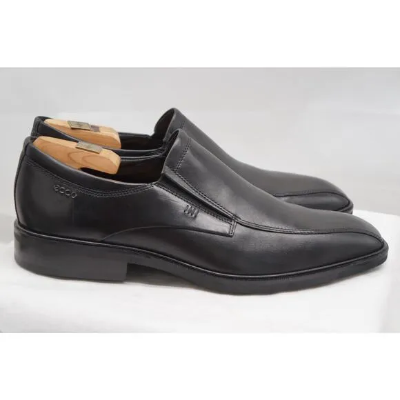 NEW ECCO MENS DRESS CITYTRAY BLACK LEATHER SLIP ON LOAFER SHOE 43 US -9.5