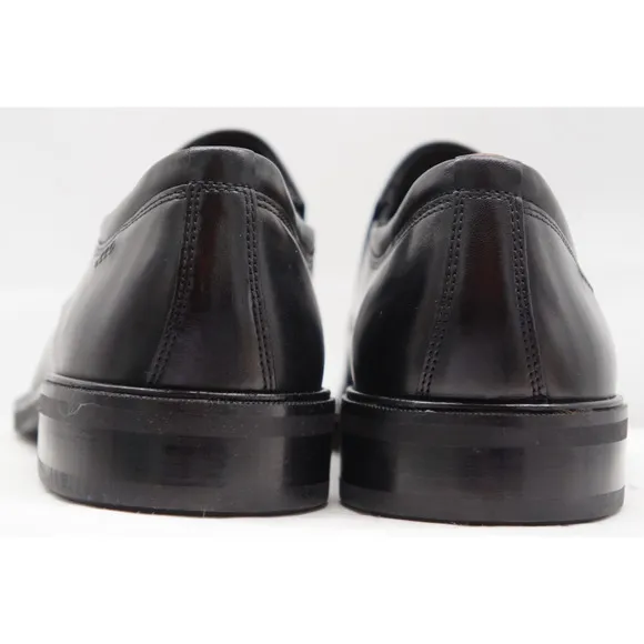 NEW ECCO MENS DRESS CITYTRAY BLACK LEATHER SLIP ON LOAFER SHOE 43 US -9.5