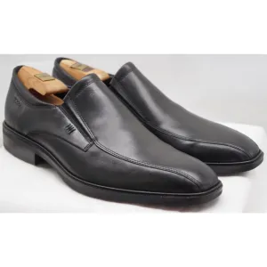 NEW ECCO MENS DRESS CITYTRAY BLACK LEATHER SLIP ON LOAFER SHOE 43 US -9.5
