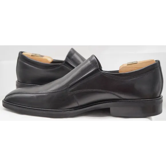 NEW ECCO MENS DRESS CITYTRAY BLACK LEATHER SLIP ON LOAFER SHOE 43 US -9.5