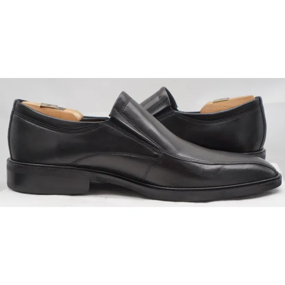 NEW ECCO MENS DRESS CITYTRAY BLACK LEATHER SLIP ON LOAFER SHOE 43 US -9.5