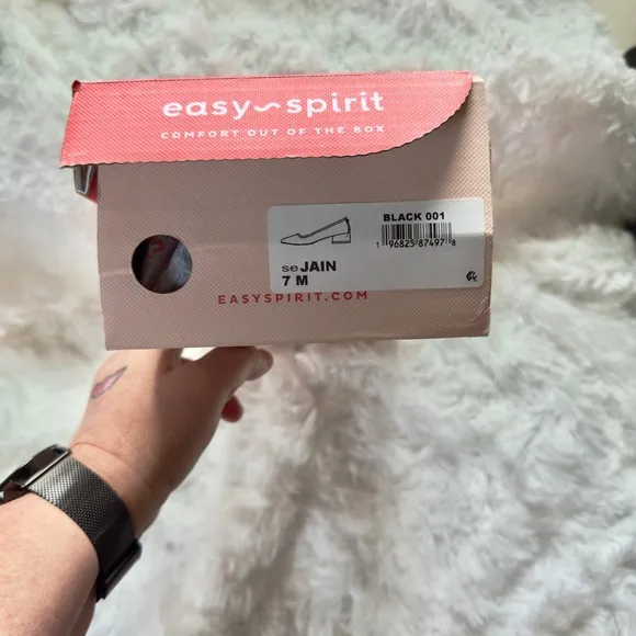 NEW Esprit Easy Spirit Women's Black Leather Pumps 7M