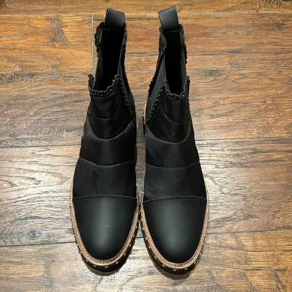 NEW! Free People Atlas Womens Pull On Leather Ankle Boots - Size 39 EU/ 9 US