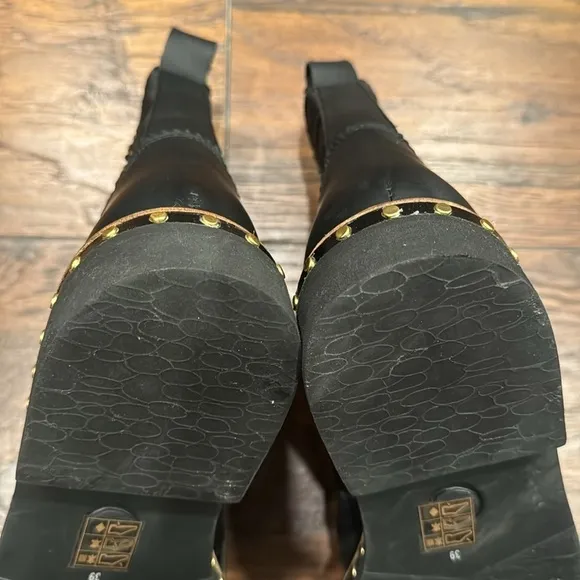 NEW! Free People Atlas Womens Pull On Leather Ankle Boots - Size 39 EU/ 9 US