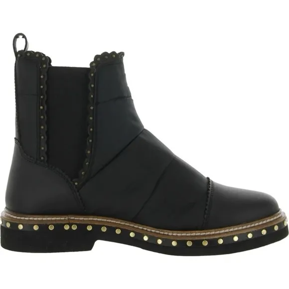 NEW! Free People Atlas Womens Pull On Leather Ankle Boots - Size 39 EU/ 9 US