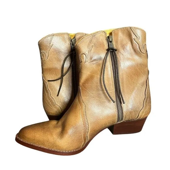 New Free People New Frontier Western Boots  Size 41 US 10
