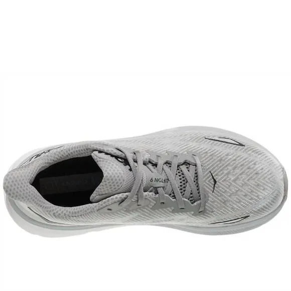 NEW HOKA men's clifton 9 trainers shoes in harbor mist/black