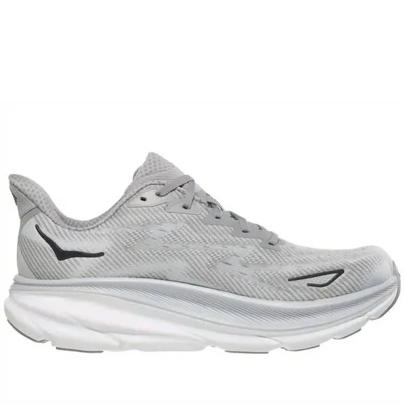 NEW HOKA men's clifton 9 trainers shoes in harbor mist/black