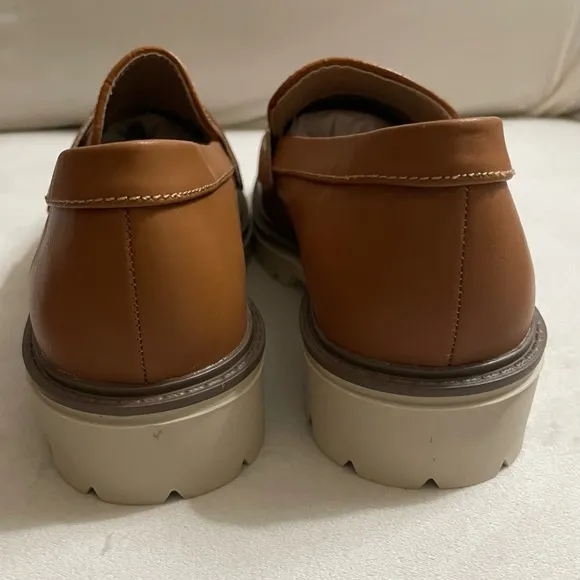 New Journee Collection Kenly Penny Loafers Slip On Shoes Brown Size 6.5