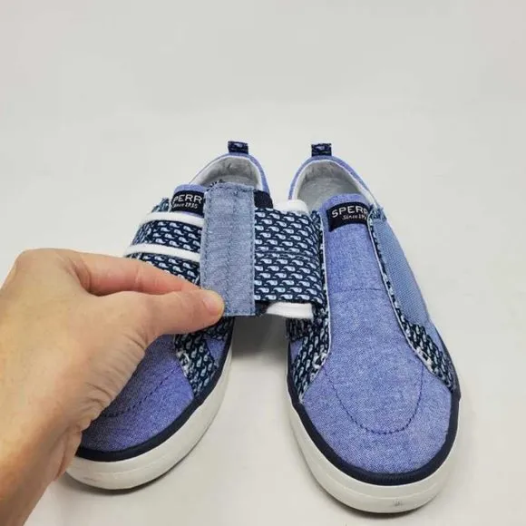 New kids 12 Sperry x Vineyard Vines Crest vibe Jr chambray shoes