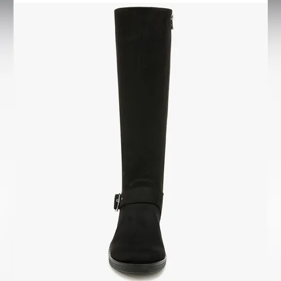 NEW LIFE STRIDE Black Knee-High Boots Suede Look Size 7