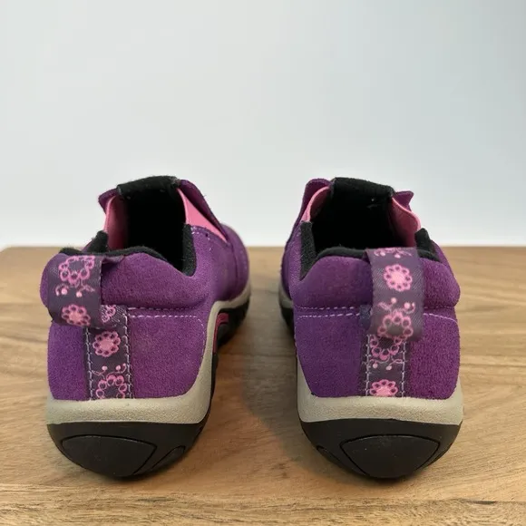 New Little Kids Merrell Jungle Moc Purple Leather Comfort Shoes Sneakers Sz 11 C