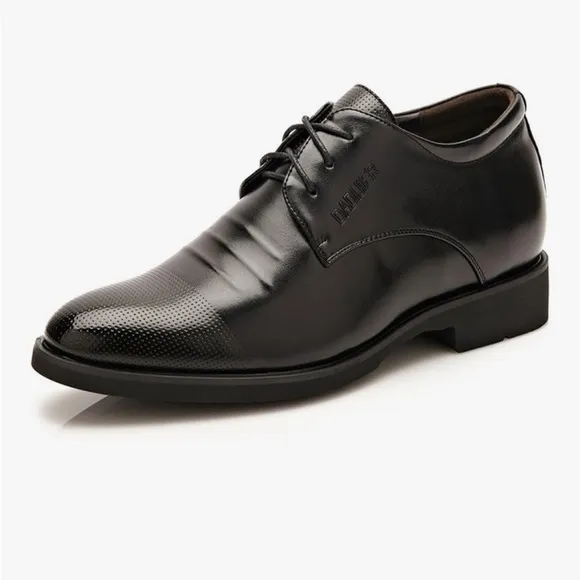 NEW Men’s Elevator Black Oxford Dress Shoes